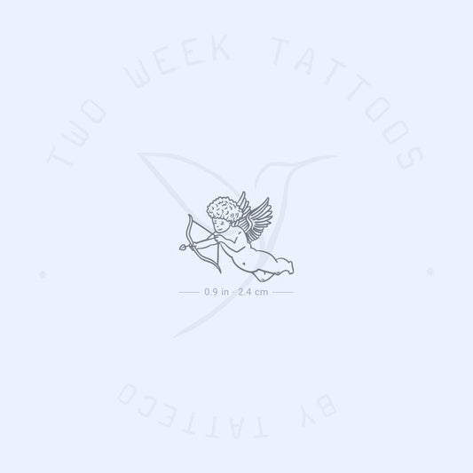 Tatuaje semipermanente de querubín - Juego de 2