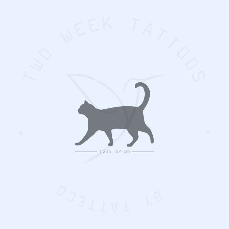 Walking Cat Semi-Permanent Tattoo - Set of 2