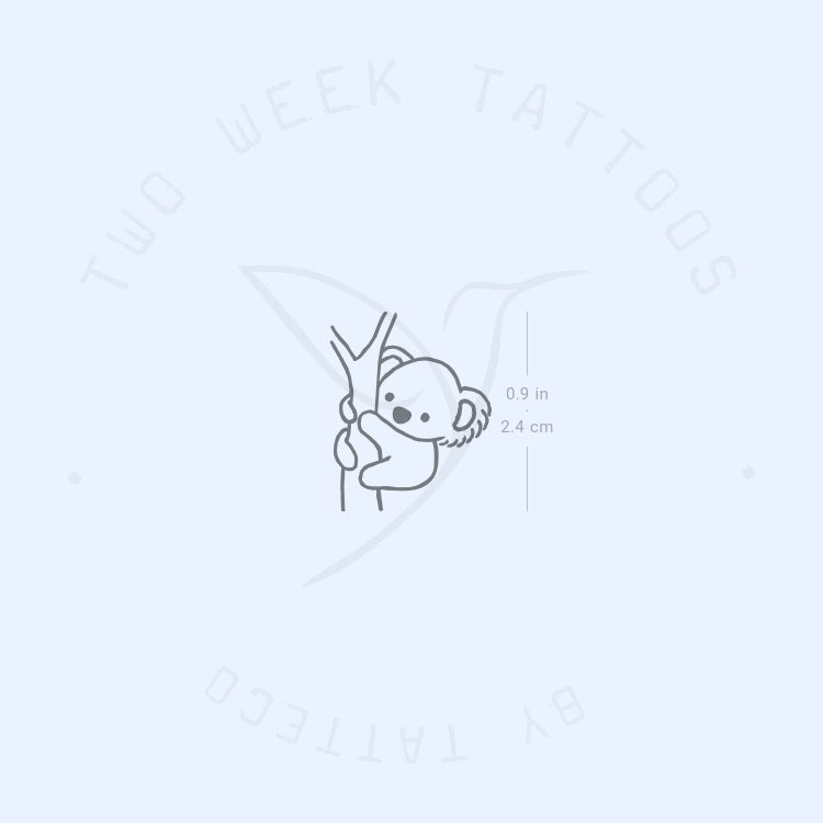 Koala Semi-Permanent Tattoo - Set of 2