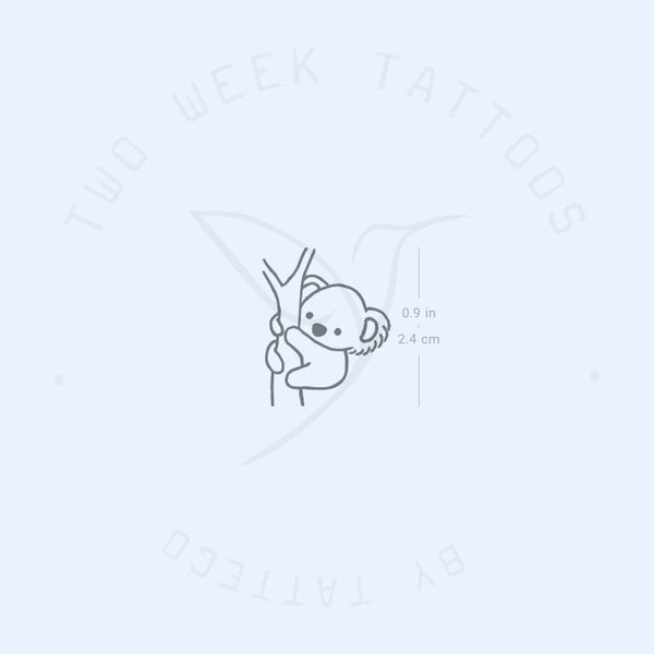 Koala Semi-Permanent Tattoo - Set of 2