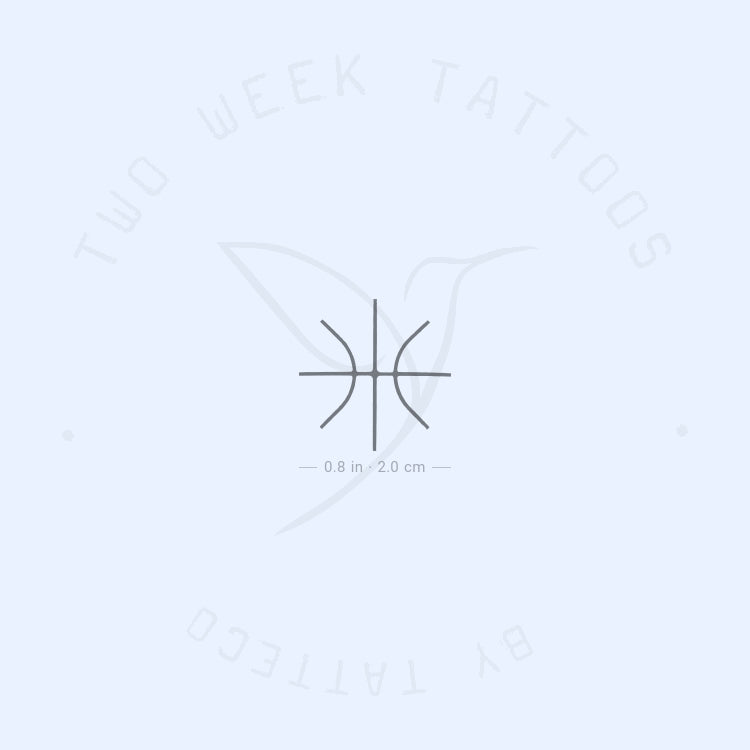 Tatuaje semipermanente de baloncesto (juego de 2)