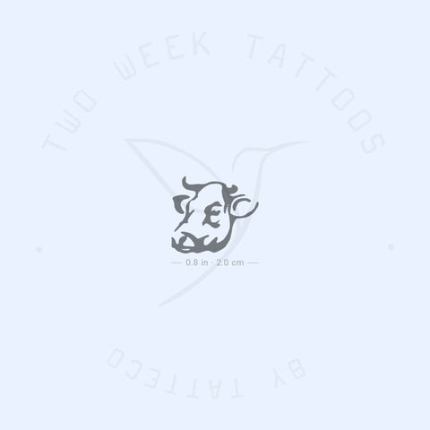 Cow Face Semi-Permanent Tattoo - Set of 2