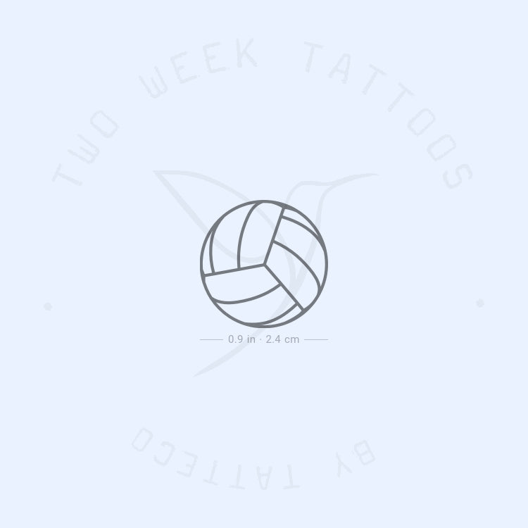 Tatuaje semipermanente de voleibol - Juego de 2