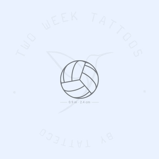 Volleyball Semi-Permanent Tattoo - Set of 2