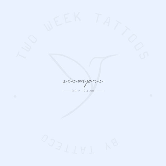 Siempre Semi-Permanent Tattoo - Set of 2