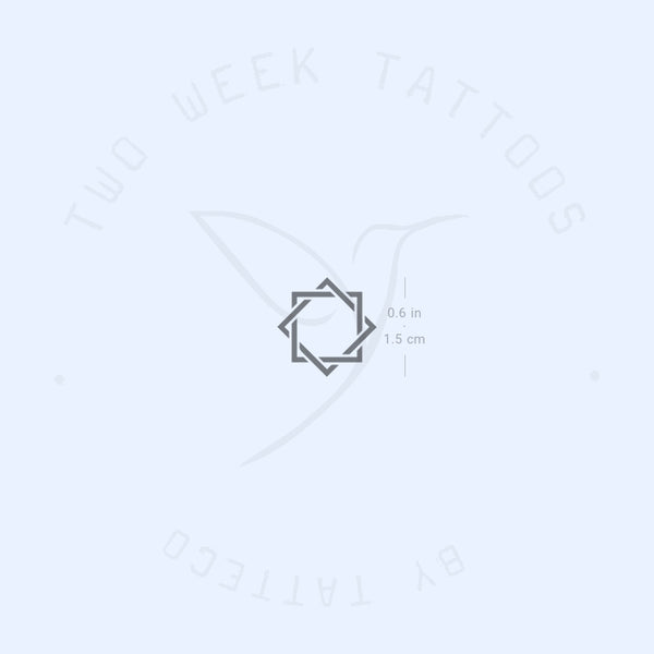 Octogram Semi-Permanent Tattoo - Set of 2