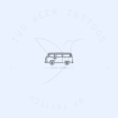 Volkswagen T2 Van Semi-Permanent Tattoo - Set of 2