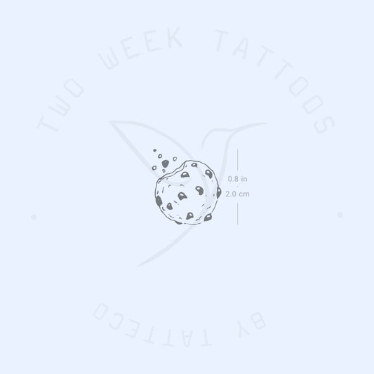 Chocolate Chip Cookie Semi-Permanent Tattoo - Set of 2