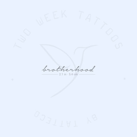 Brotherhood Semi-Permanent Tattoo - Set of 2