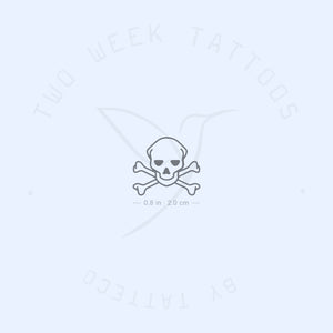 Danger Skull Semi-Permanent Tattoo - Set of 2