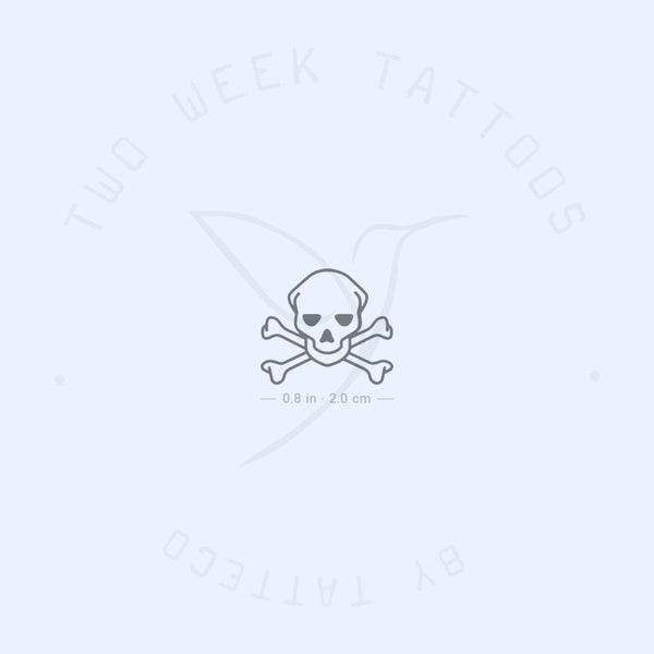 Danger Skull Semi-Permanent Tattoo - Set of 2