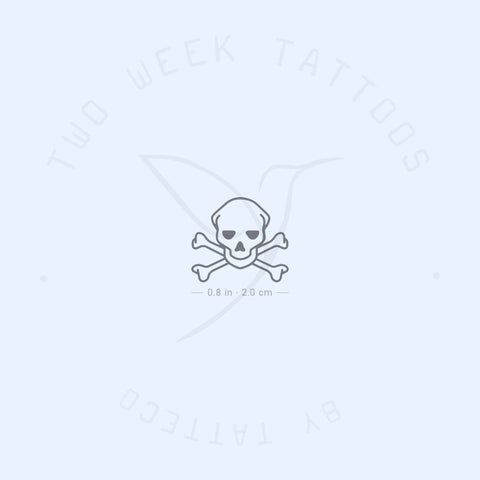 Danger Skull Semi-Permanent Tattoo - Set of 2
