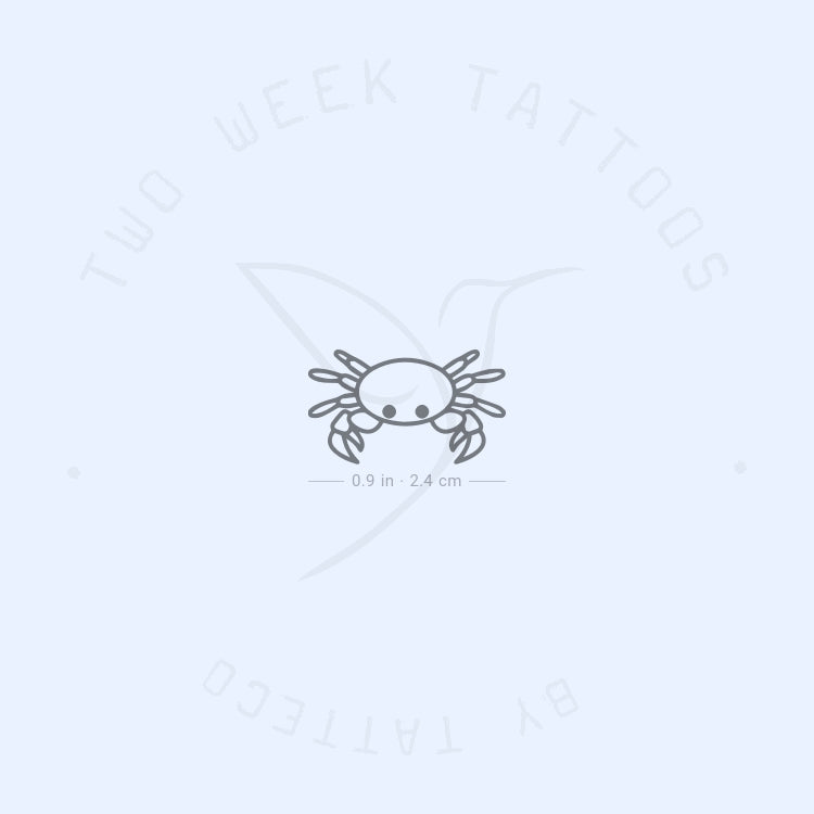 Little Crab Semi-Permanent Tattoo - Set of 2