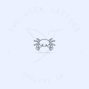 Little Crab Semi-Permanent Tattoo - Set of 2