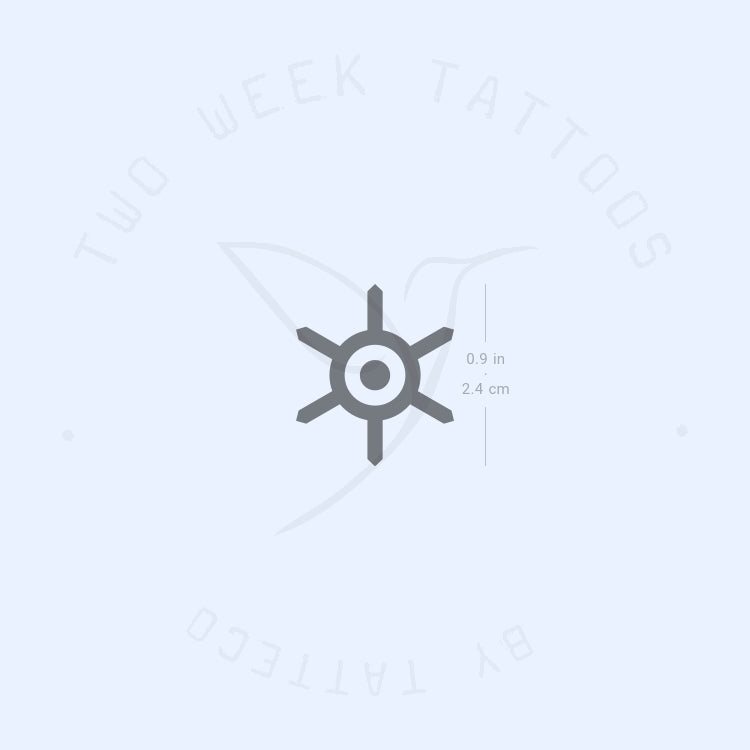 Tatuaje semipermanente del escudo de Tokio (juego de 2)
