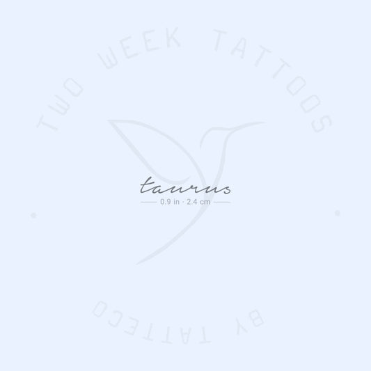 Tatuaje semipermanente de Tauro - Juego de 2