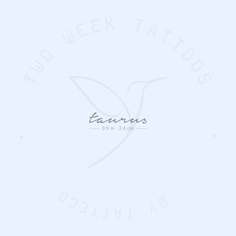 Taurus Semi-Permanent Tattoo - Set of 2