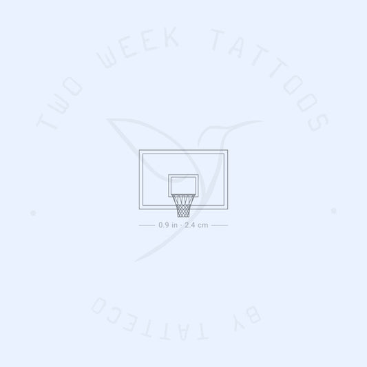 Basketball Backboard Semi-Permanent Tattoo - Set of 2