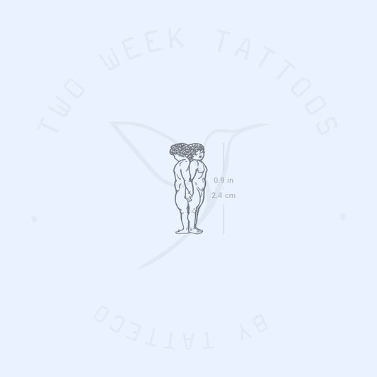 Tatuaje semipermanente de gemelos - Juego de 2