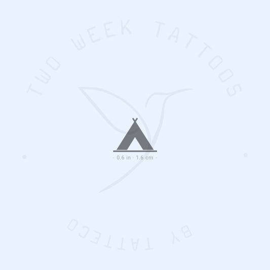 Camping Semi-Permanent Tattoo - Set of 2