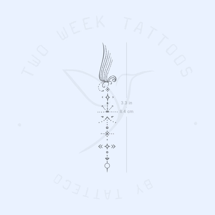 Thumb Ornament Semi-Permanent Tattoo - Set of 2