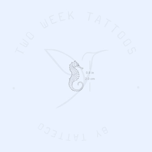 Tatuaje semipermanente de caballito de mar - Juego de 2