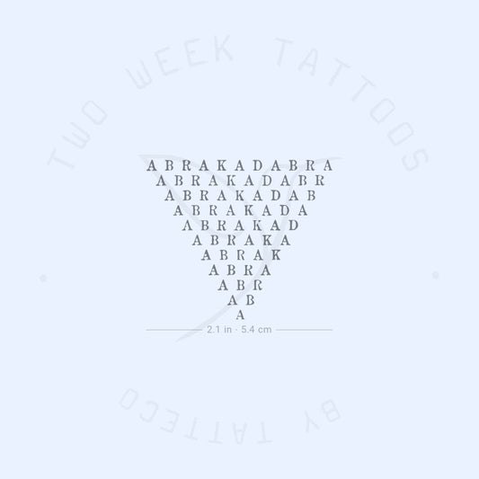 Abrakadabra Semi-Permanent Tattoo - Set of 2