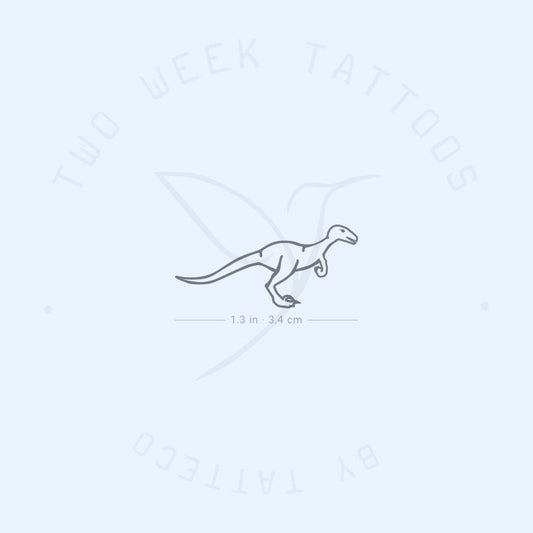 Velociraptor Semi-Permanent Tattoo - Set of 2