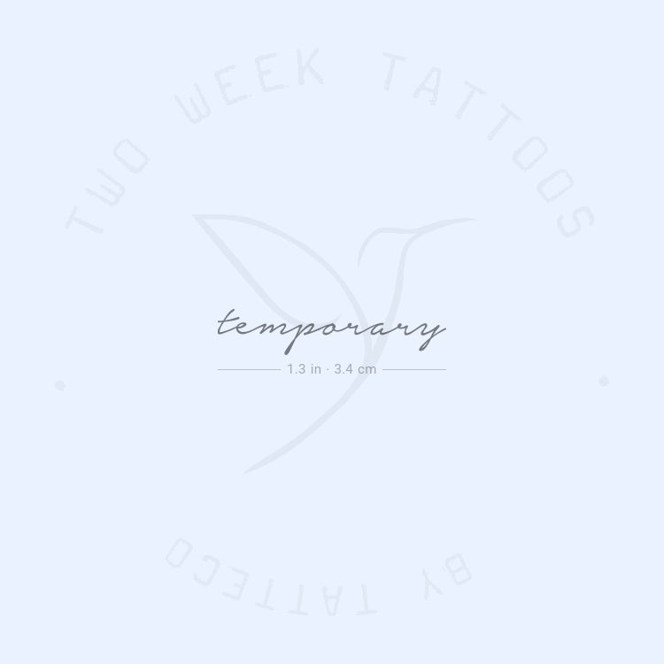 Temporary Semi-Permanent Tattoo - Set of 2