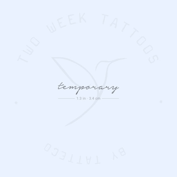 Temporary Semi-Permanent Tattoo - Set of 2