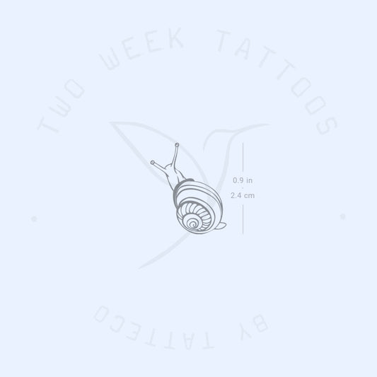 Tatuaje semipermanente de caracol - Juego de 2