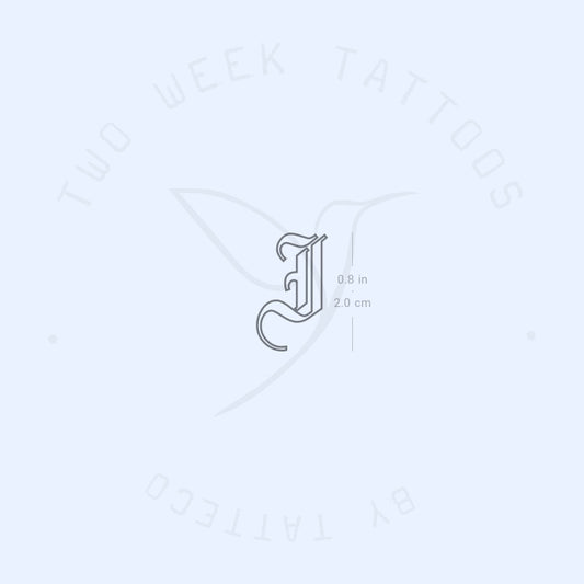 Tatuaje semipermanente de contorno gótico (juego de 2)
