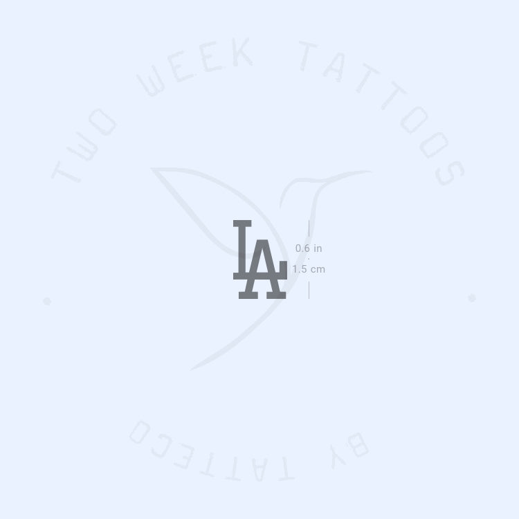 LA - Tatuaje semipermanente de Los Ángeles - Juego de 2