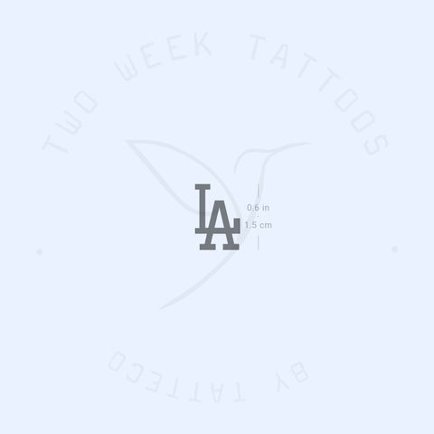 LA - Los Angeles Semi-Permanent Tattoo - Set of 2