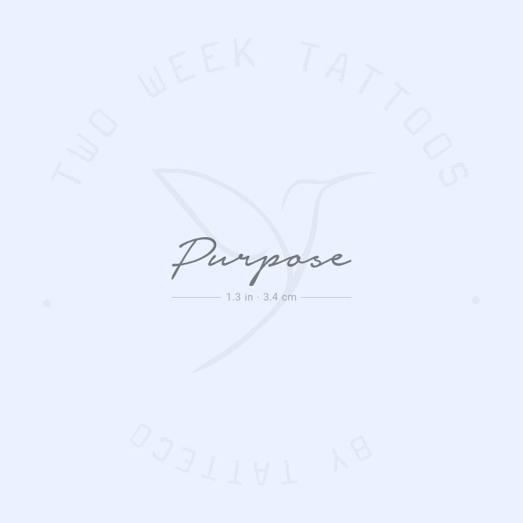 Purpose Semi-Permanent Tattoo - Set of 2