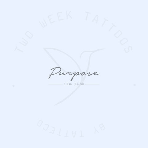 Purpose Semi-Permanent Tattoo - Set of 2