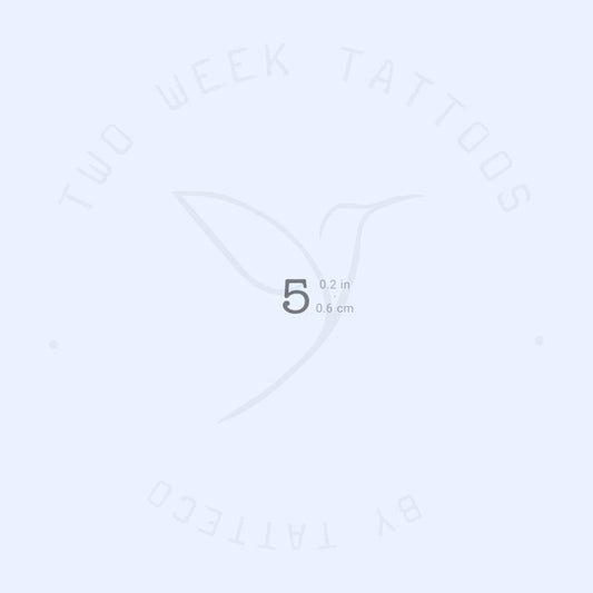 Tatuaje semipermanente número 5 - Juego de 2