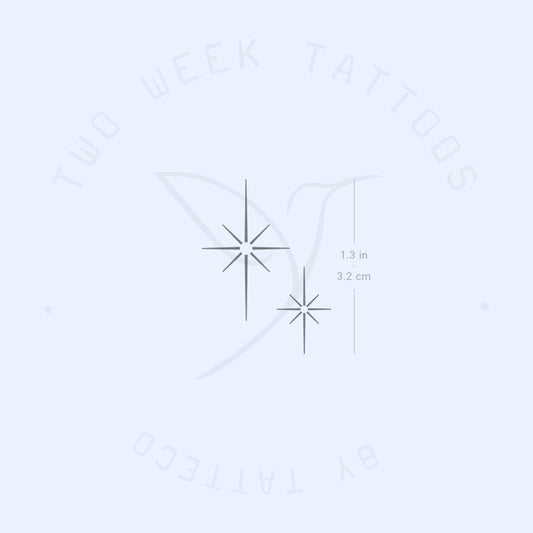 Tatuaje semipermanente Shining Star Sparkles - Juego de 2