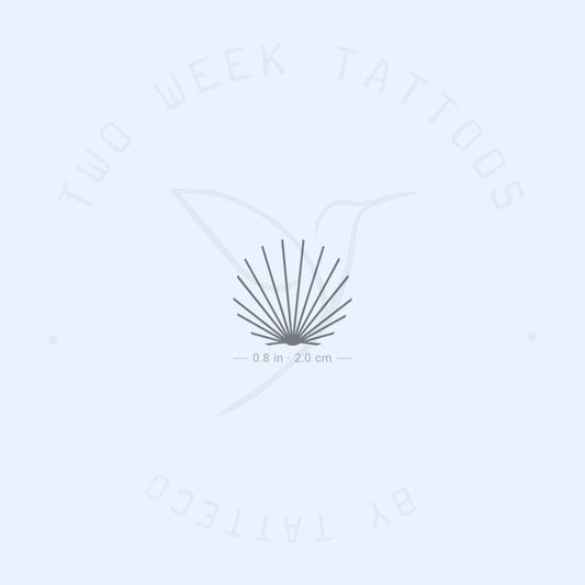 Minimalist Shell Semi-Permanent Tattoo - Set of 2