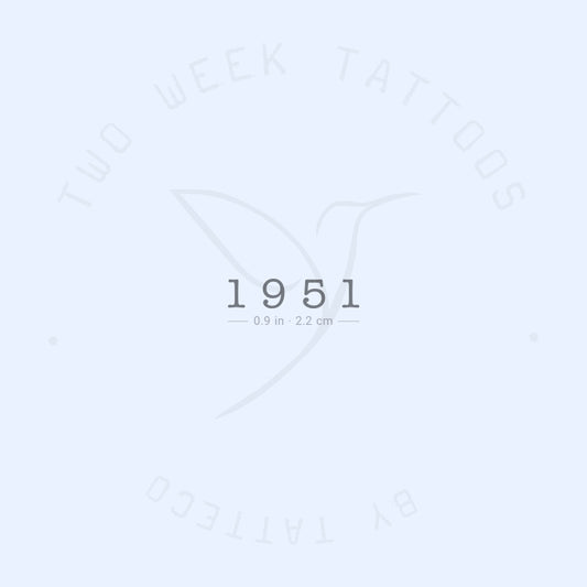 Tatuaje semipermanente de 1951 - Juego de 2
