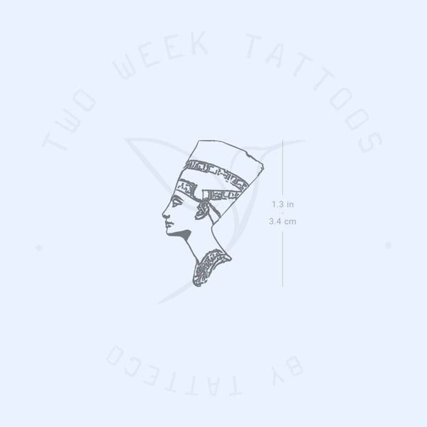 Small Nefertiti Semi-Permanent Tattoo - Set of 2