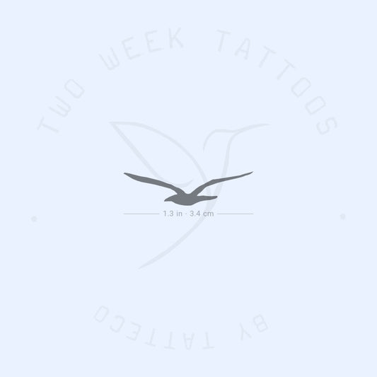 Tatuaje semipermanente de gaviota - Juego de 2