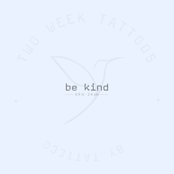 Be Kind Semi-Permanent Tattoo - Set of 2