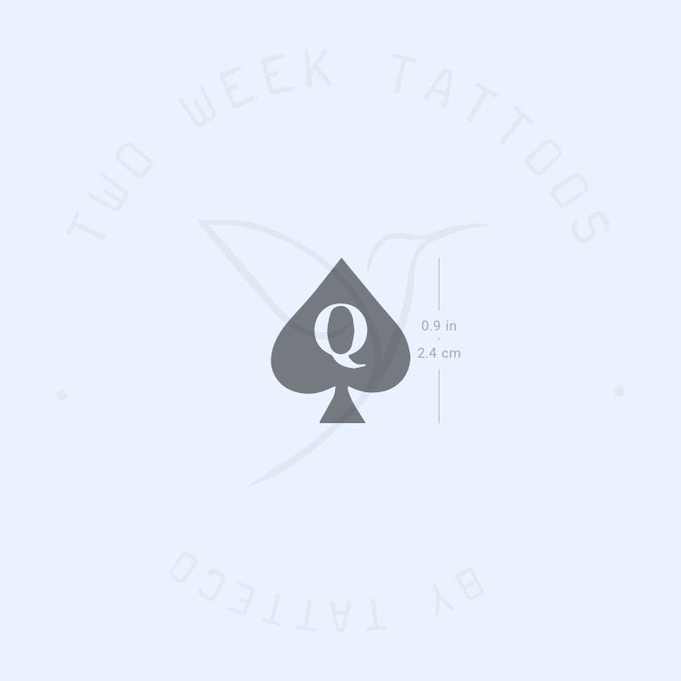Spade Q Semi-Permanent Tattoo - Set of 2