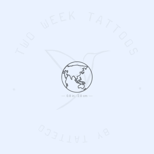 Asia Earth Semi-Permanent Tattoo - Set of 2