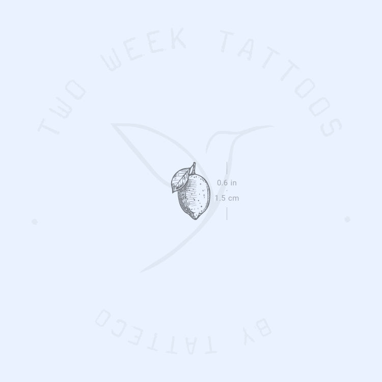 Lemon Semi-Permanent Tattoo - Set of 2