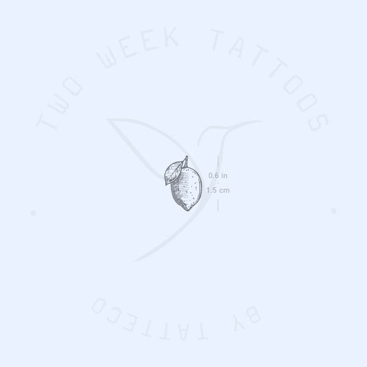 Lemon Semi-Permanent Tattoo - Set of 2