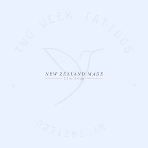 New Zealand Made Semi-Permanent Tattoo - Set of 2
