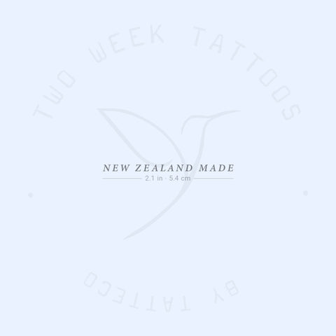 New Zealand Made Semi-Permanent Tattoo - Set of 2