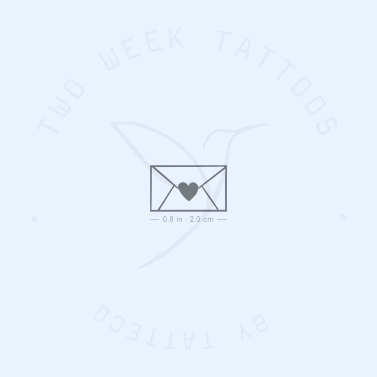 Love Letter Semi-Permanent Tattoo - Set of 2